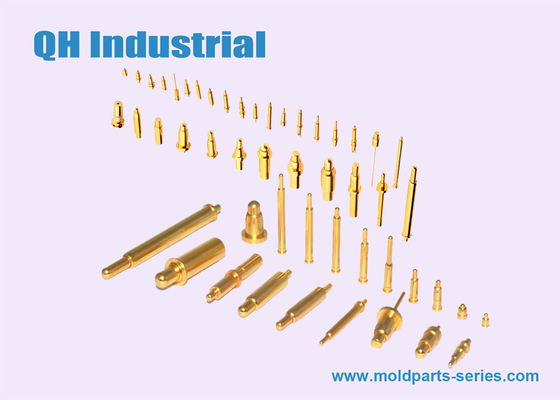 China RoHS-CER anerkanntes Ladegerät QH industrielles 1Pin 1A 2A 3A 10uin 12uin Gold überzogener Pogo Pin Connector fournisseur